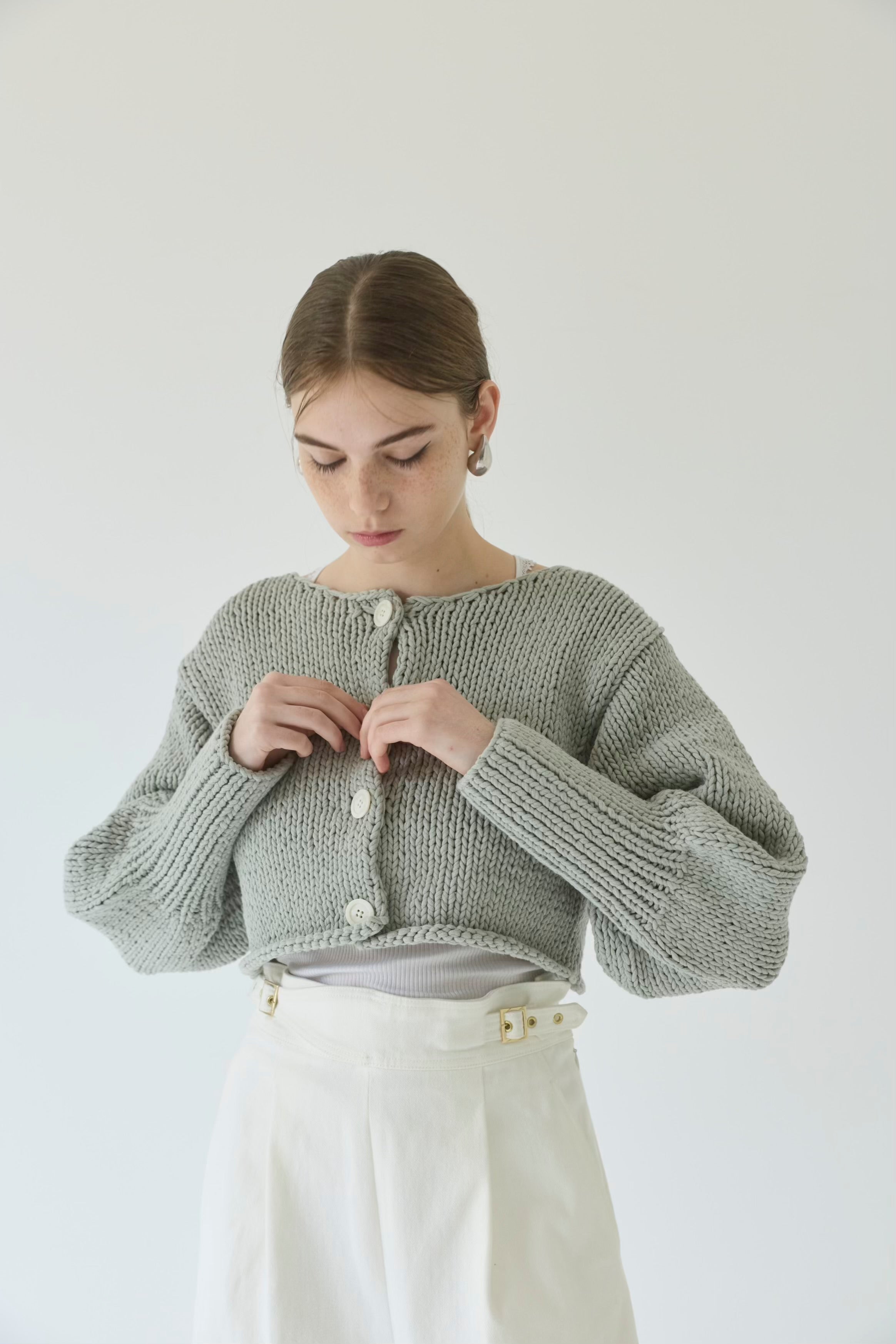 St.cecilia 2WAYコットンカーディガン – GIRLISH