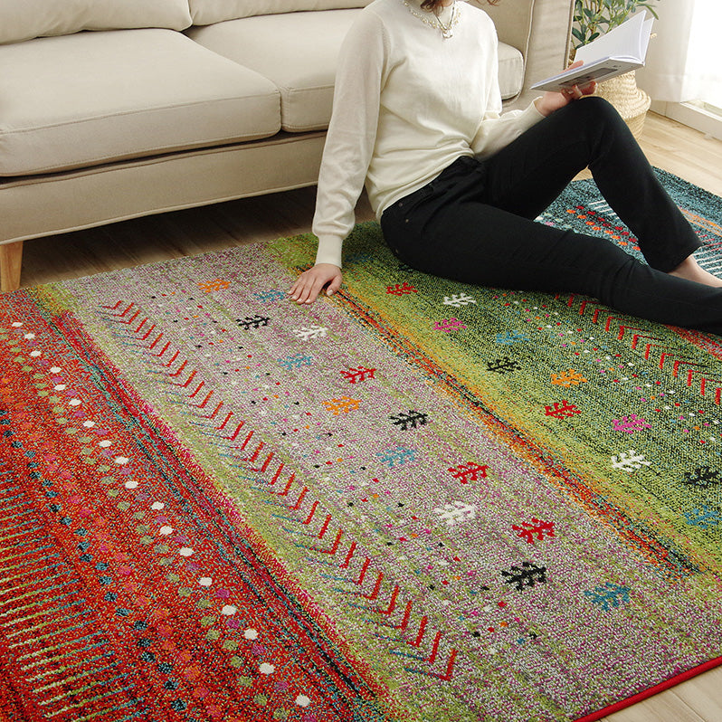 ギャッベ柄ラグ トルコ製ウィルトン織りカーペット マリア – Good Decors