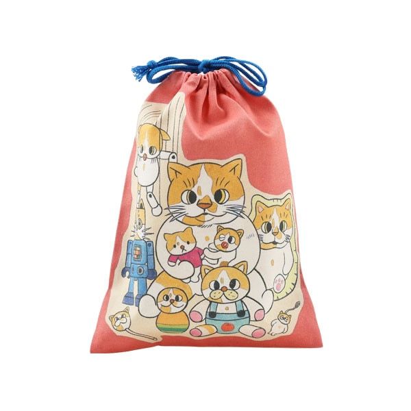 MOE 絵本雑貨店｜【MOE】巾着(岡林ちひろ/石黒亜矢子「猫かるた