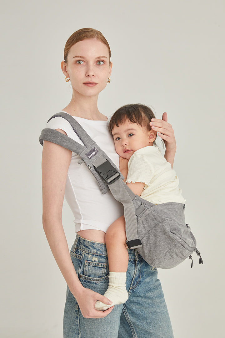 グスケット365抱っこ紐Plus【抱っこ紐+バッグ】グレー – GOOSEKET.JP