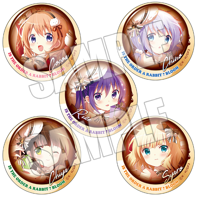 ごちうさ チノ ホロ 缶バッジ アトレ ご注文はうさぎですか？ ごちうさ