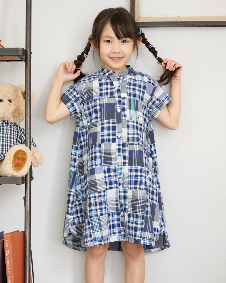 GIRLSパッチワークワンピース | ゴールデンベアストア