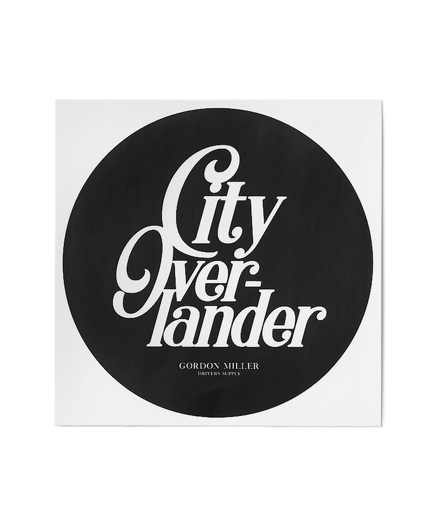 ステッカー City Overlander – GORDON MILLER