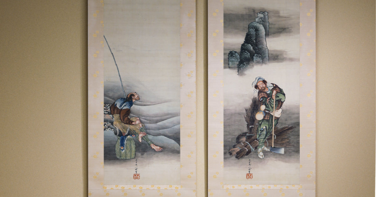 漁樵問答図｜作品紹介｜キヤノン 綴プロジェクト｜キヤノングローバル