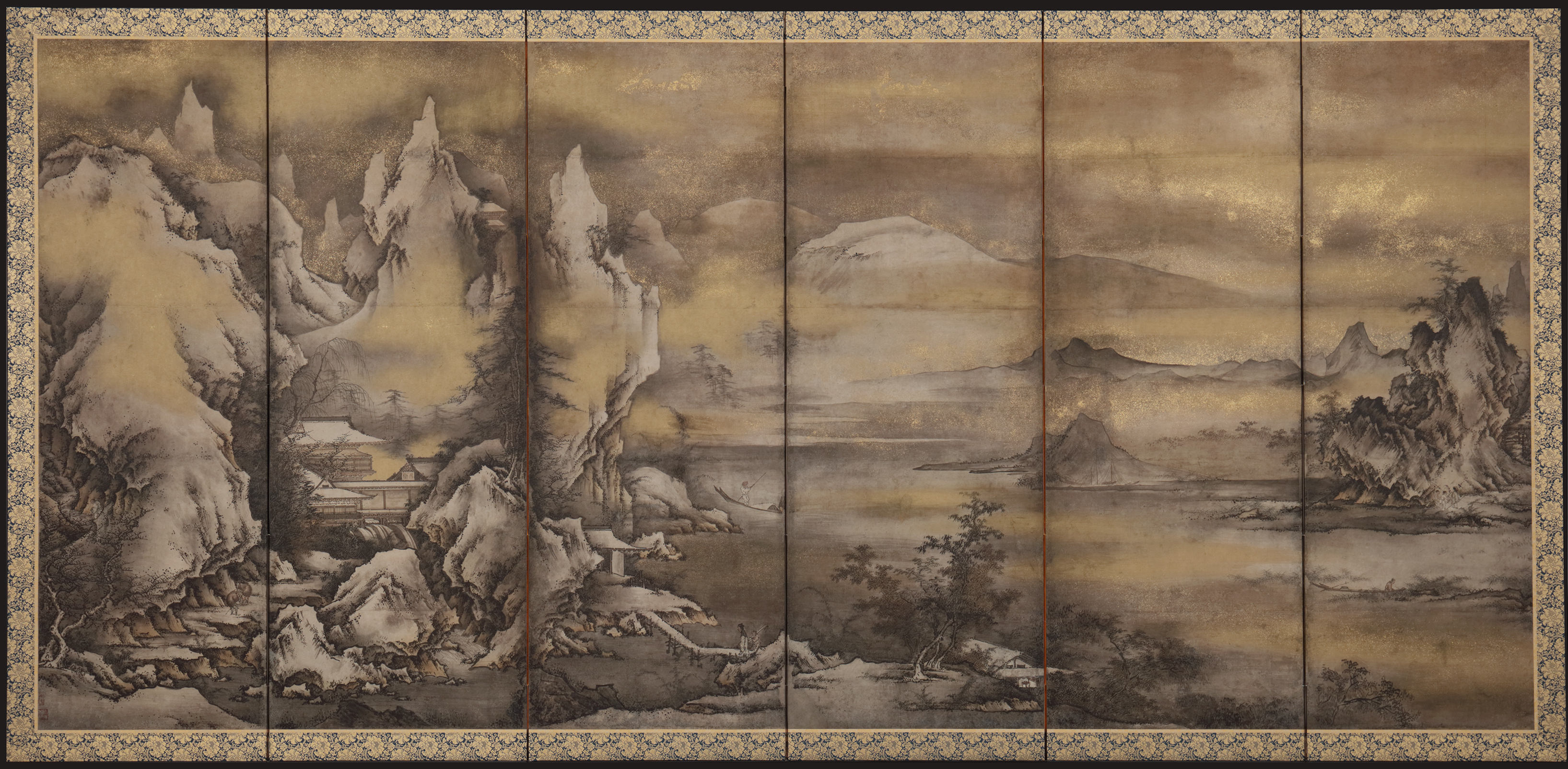 四季山水図屏風｜作品紹介｜キヤノン 綴プロジェクト｜キヤノングローバル