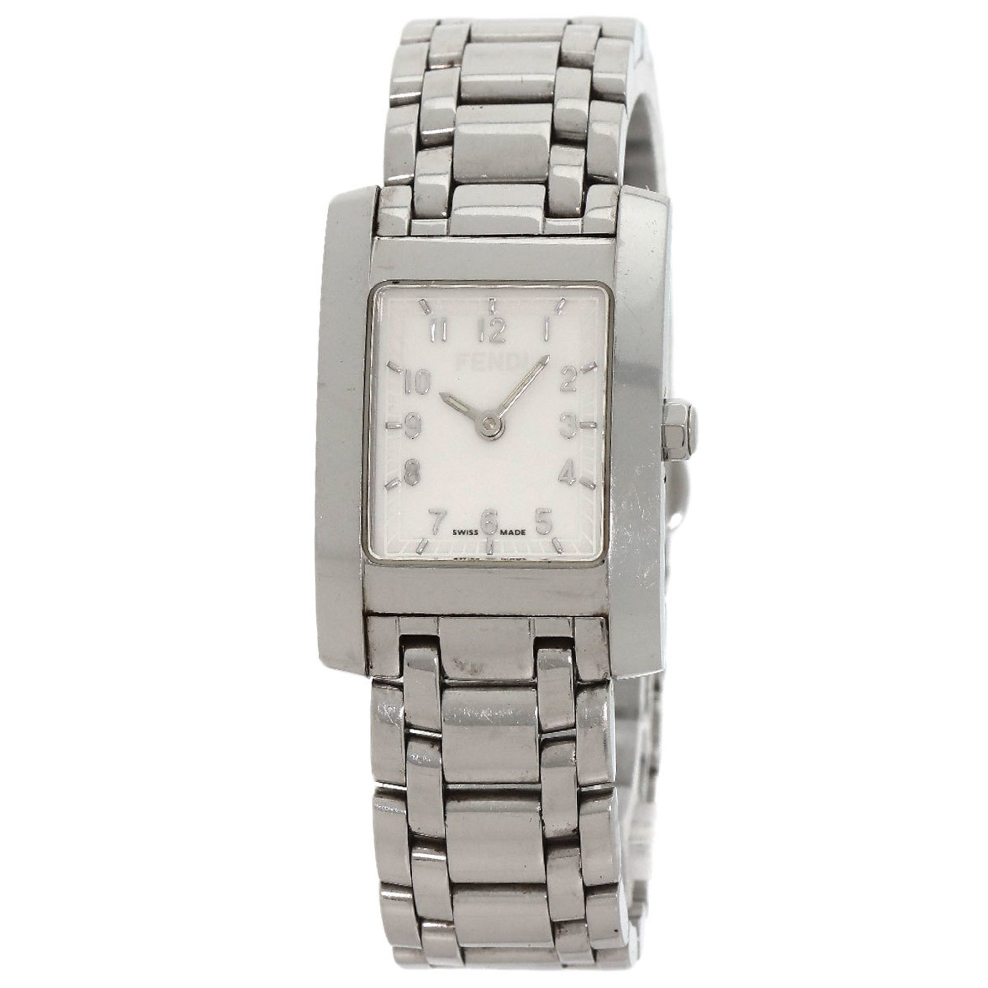 FENDI 7000L Square Face Watch Stainless Steel SS Ladies | eLADY