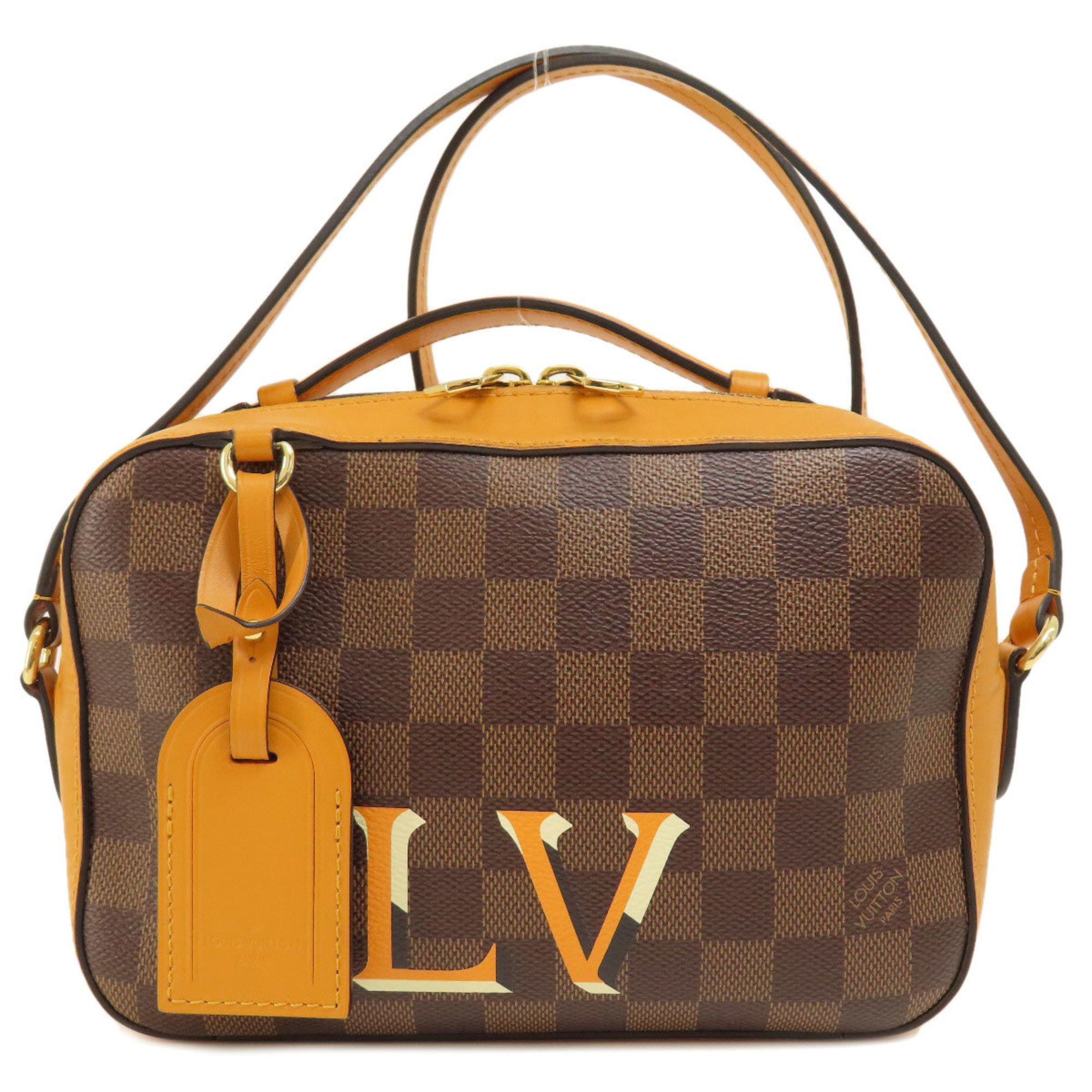 Louis Vuitton N40178 Santa Monica Saffron Damier Ebene Shoulder