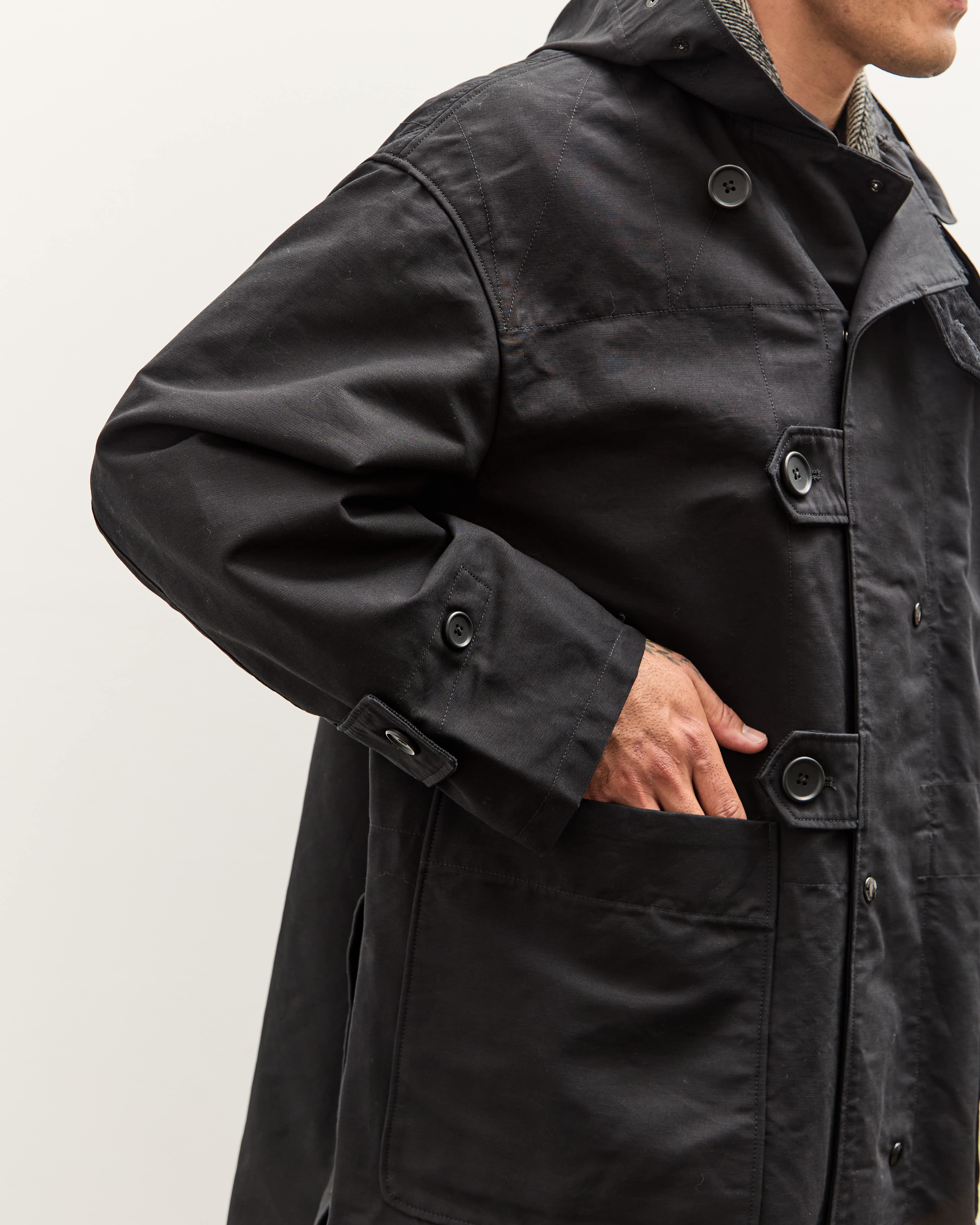 Engineered Garments Duffle Coat, Black – Glasswing