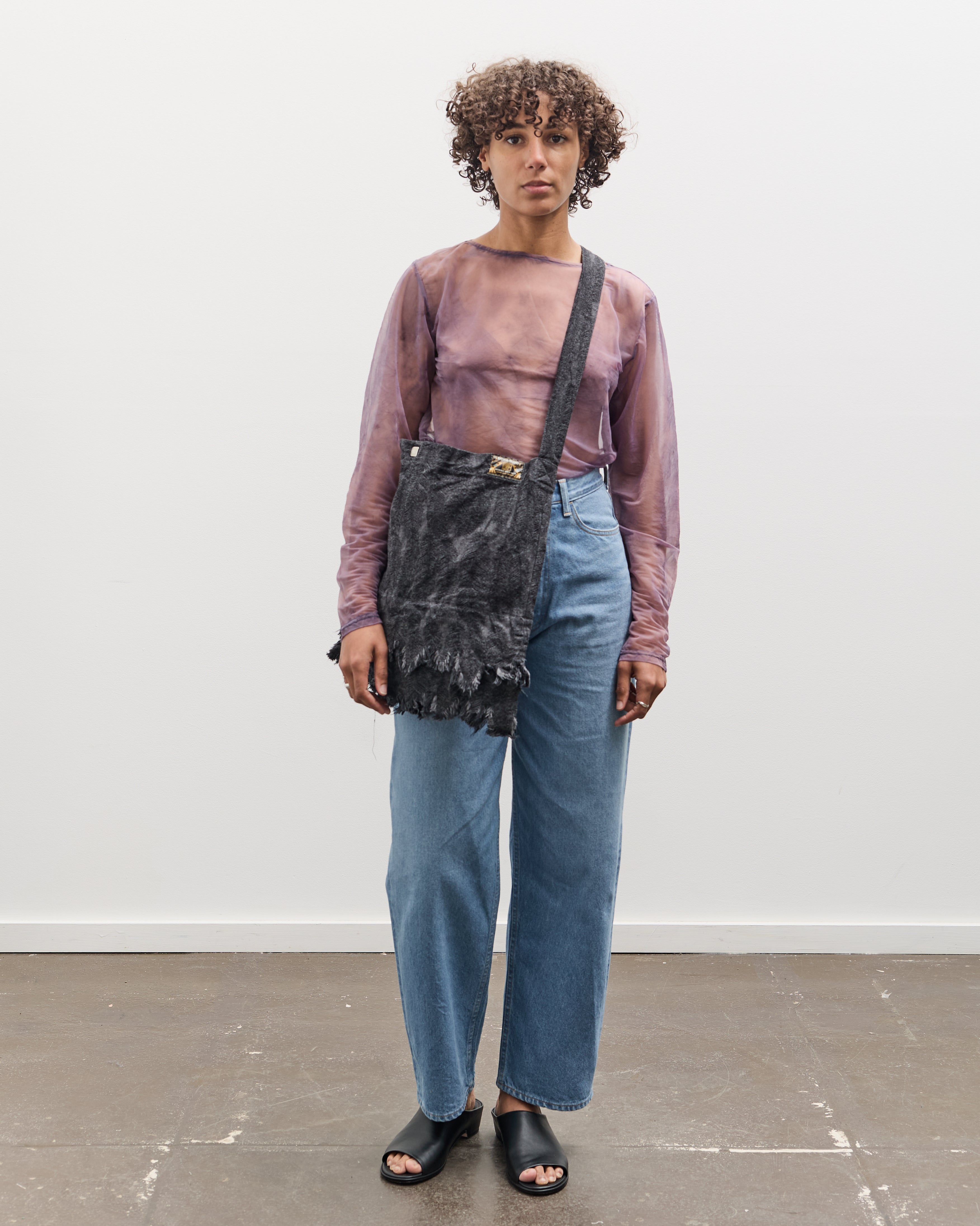 Kapital 12oz MAGPIE Denim MEDICINE Bag (L), BLKxBLK – Glasswing