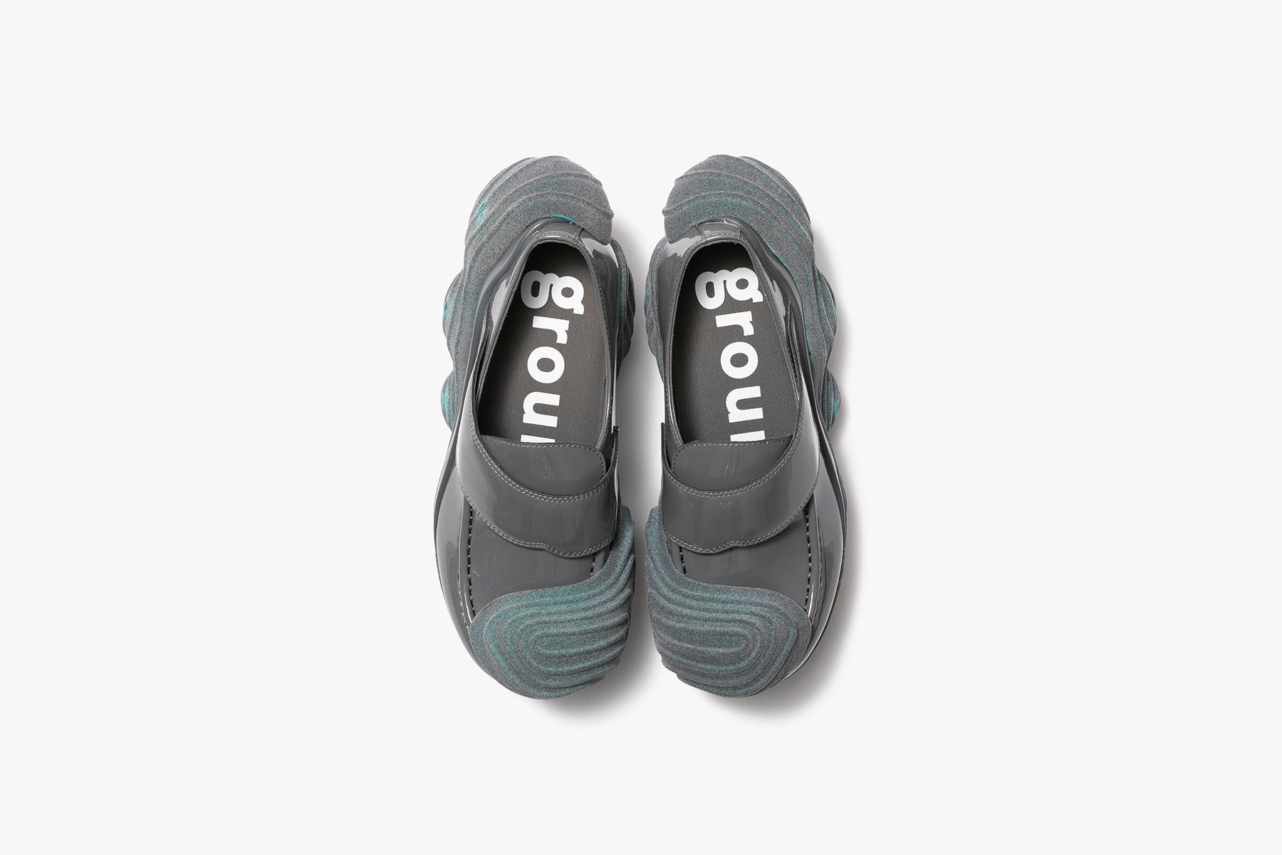 OYSTER LOAFER FLOCKY SCRATCH - GRAY / GRAY (オイスター ローファー