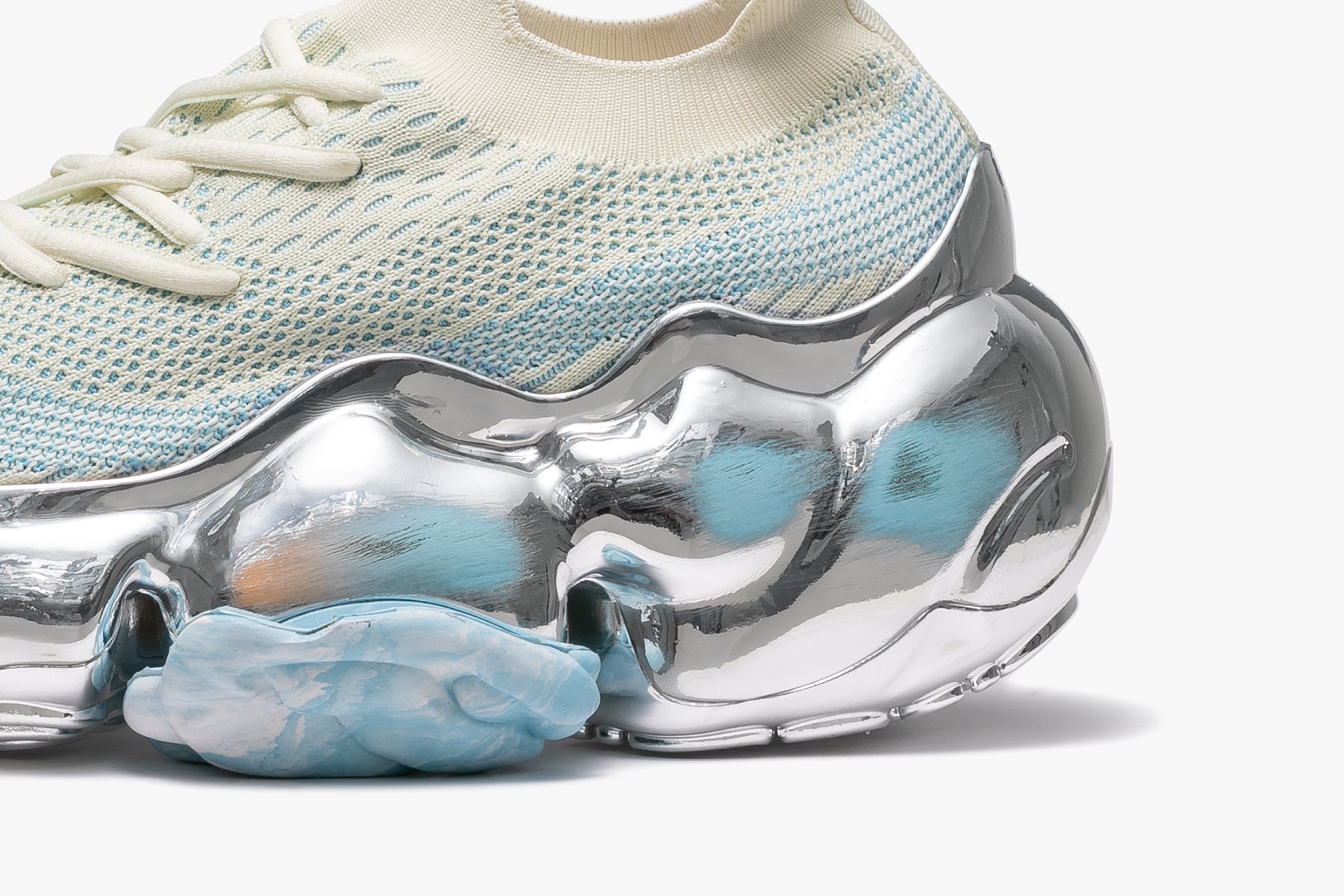 MOOPIE CHROME SCRATCH - CREAM SKY / CHROME (ムーピー クローム