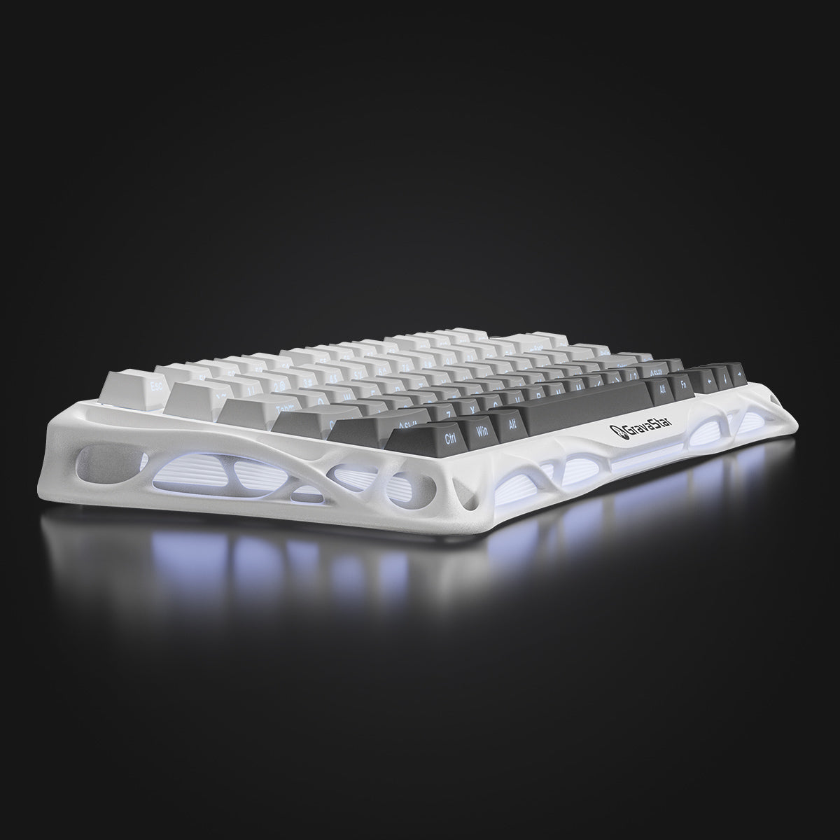 GravaStar Mercury K1 グラデーションホワイト 75%ゲーミング