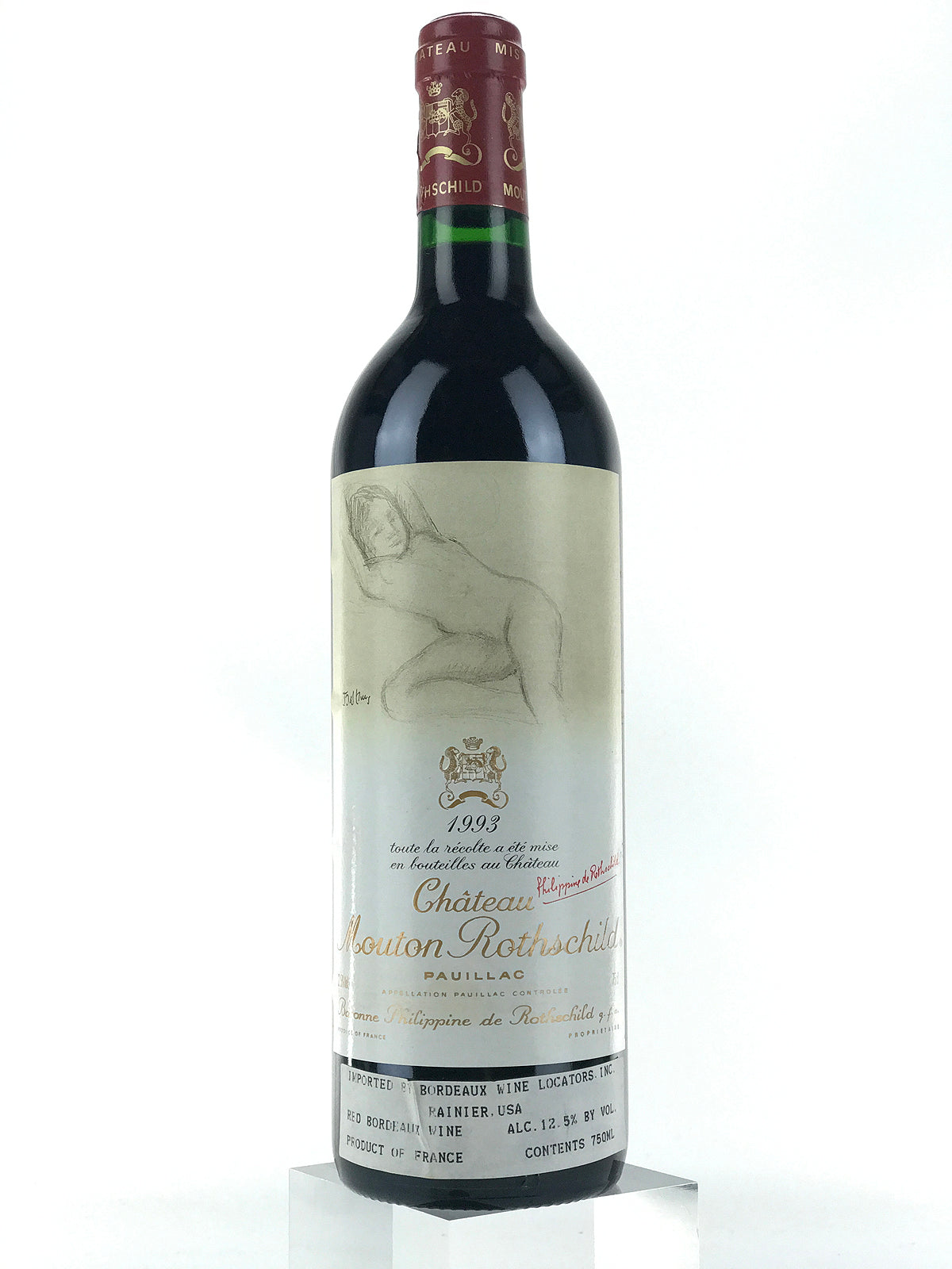1993 Chateau Mouton Rothschild, Pauillac [Naked Lady - Balthus Label],
