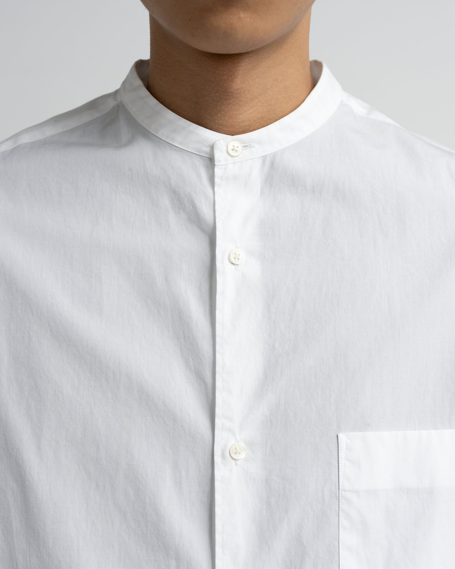 Broad L/S Oversized Band Collar Shirt – Graphpaper