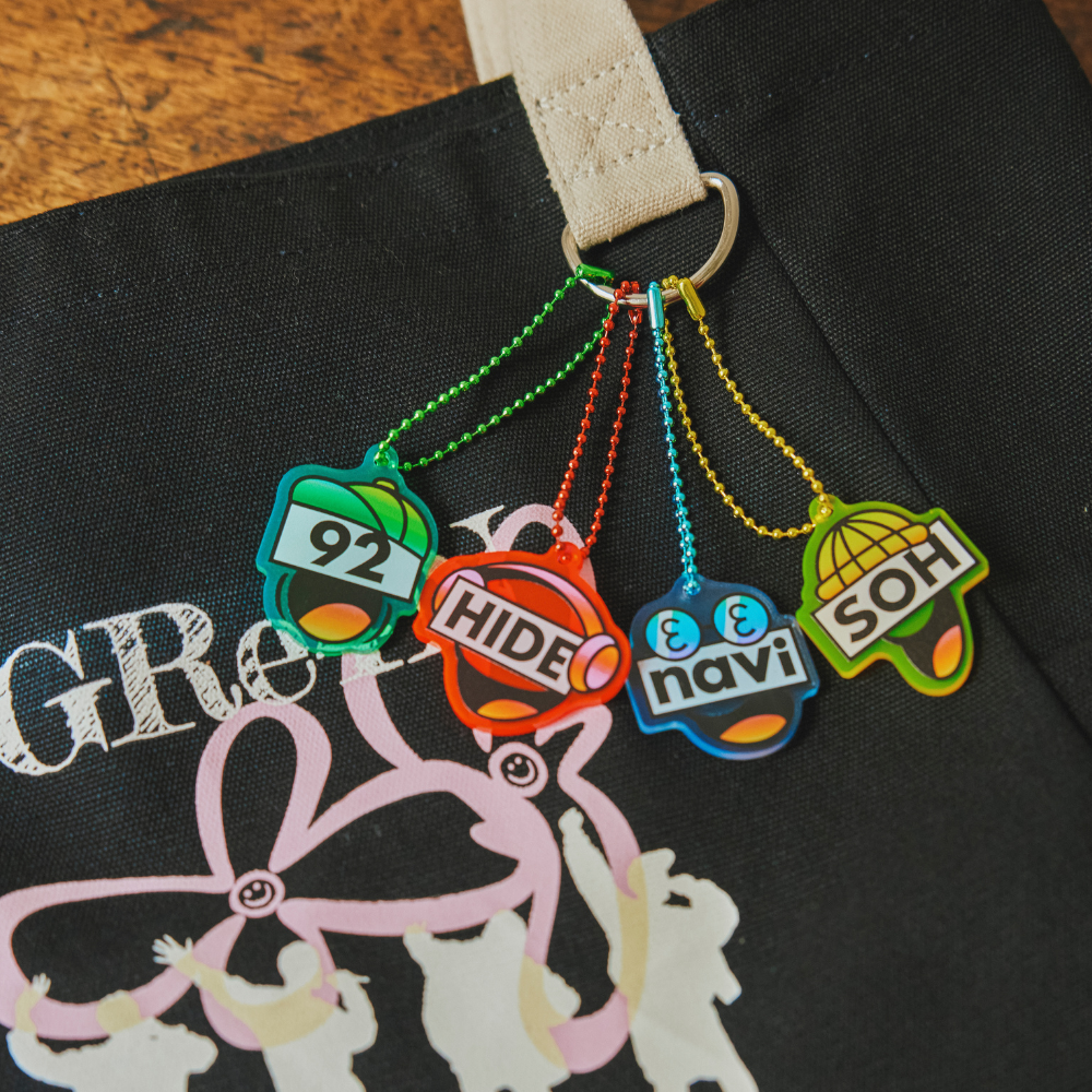 HIDEと【メンバーロゴアクリルキーホルダー（HIDE）】 – GRe4N BOYZ