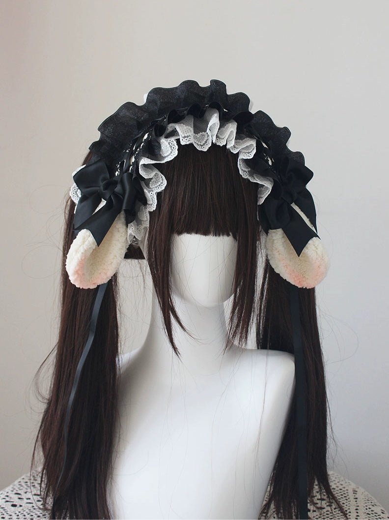 うさみみ ひつじみみのレースヘッドドレス 異世界風 – 個性的な