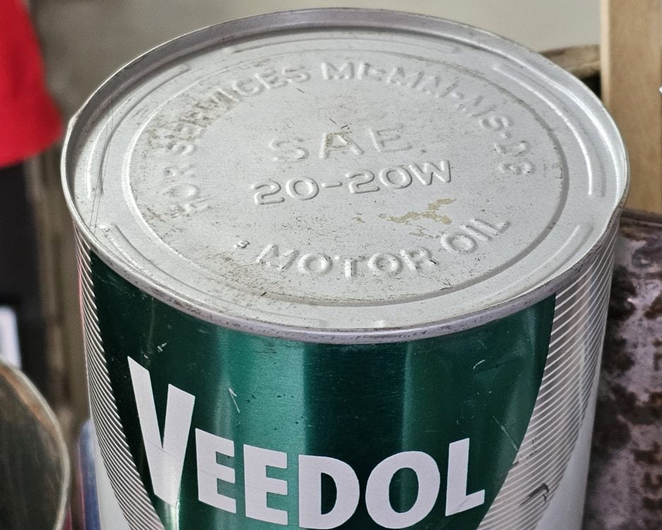 Veedol Special Motor Oil Can, Quart 1950s Can Still Full