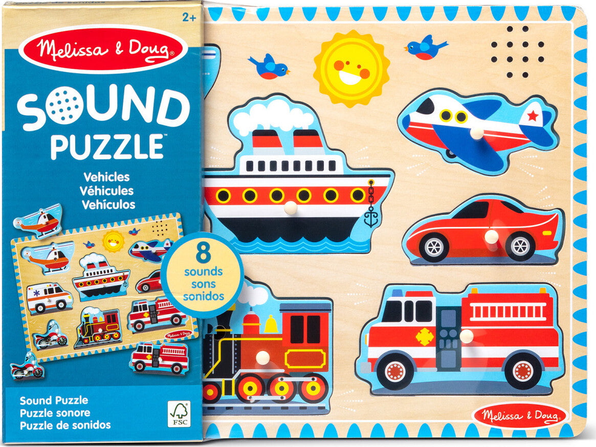 Vehicles Sound Puzzle - 8 Pieces – G. Willikers