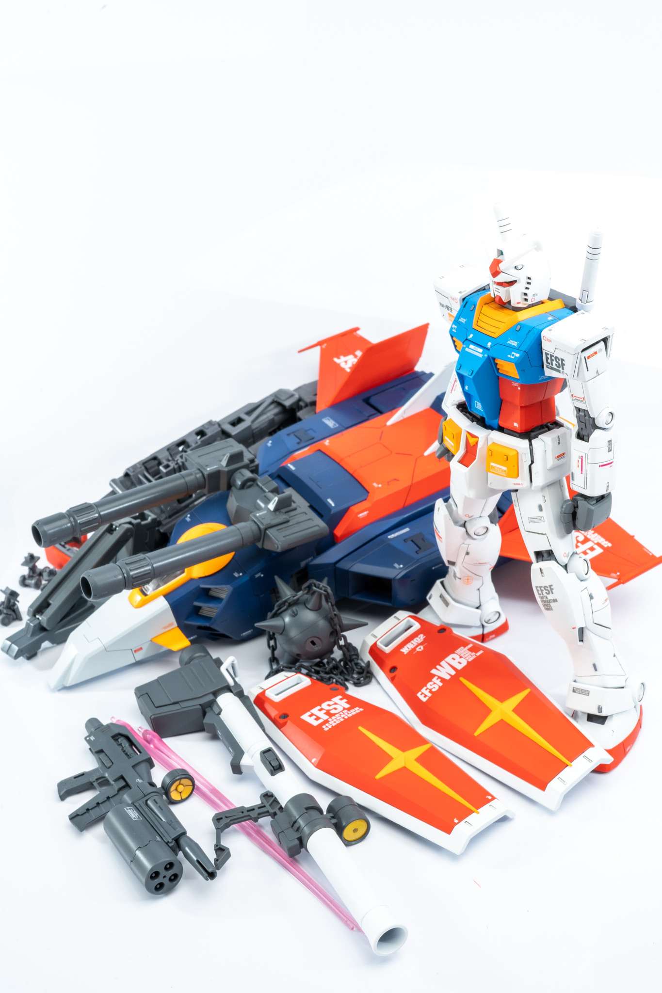MG ガンダムver. 2.0 + Gファイター｜まるおさんのガンプラ作品