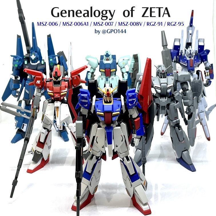 ゼータの系譜｜gpo144さんのガンプラ作品｜GUNSTA（ガンスタ）