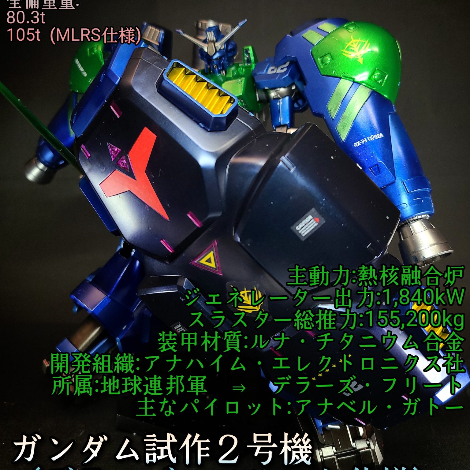 MG ガンダム試作2号機(デラーズ•フリート仕様) サイサリス｜鈴木 克海