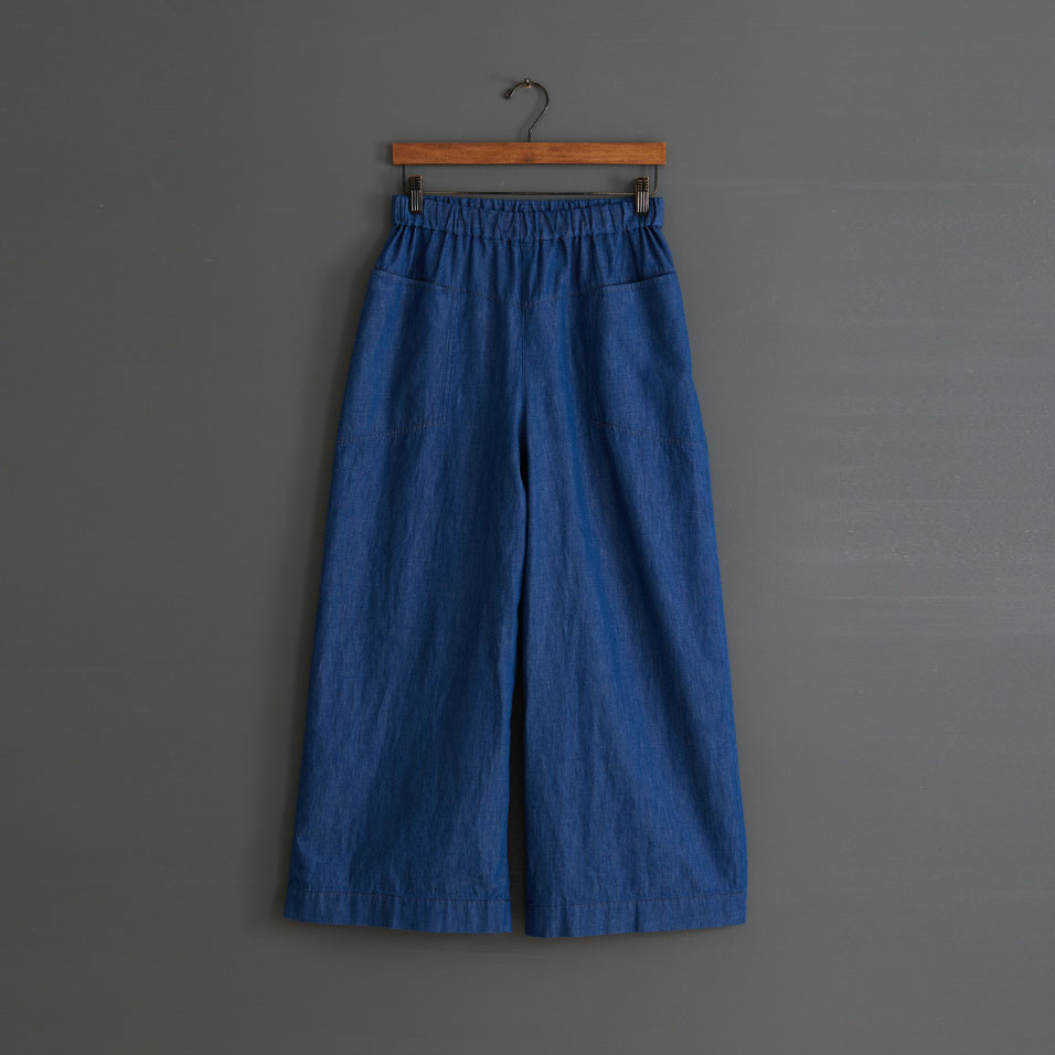 ムラ糸ライトデニムパンツ山薄荷（やまはっか） | 石見銀山 群言堂