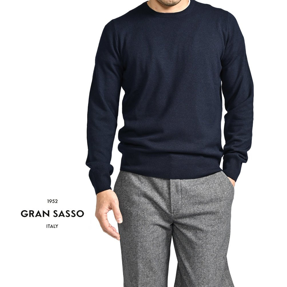 SALE｜GRAN SASSO グランサッソ / ウールビスコースカシミヤ クルー