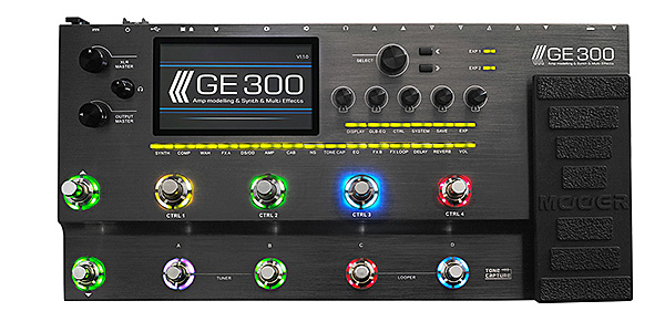 MOOER GE300」プリセット数は？Tone Capture機能にギターシンセ・IN