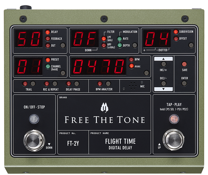 ディレイ】フリーザトーン ”FLIGHT TIME” デジタルディレイが復活 ～更