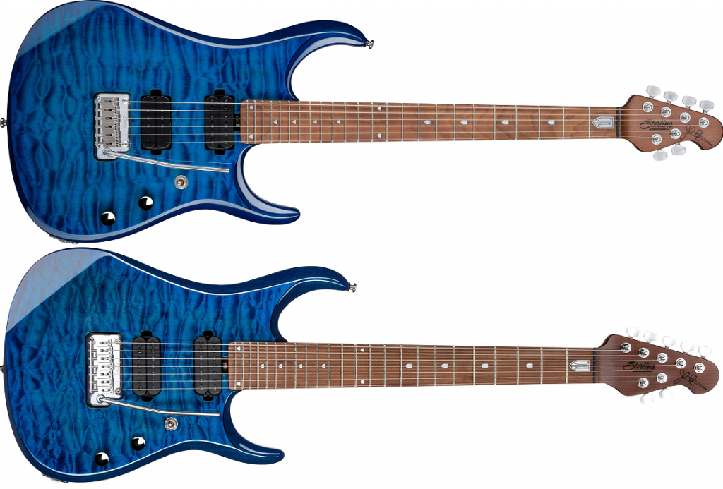 Sterling JP157 ジョン・ペトルーシモデル 7弦ギター動画あり Sterling