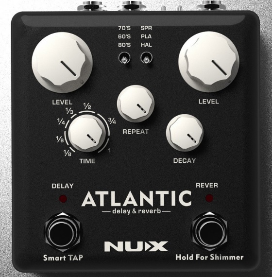 NAMM2018:エコーペダル】-NUX- “Atlantic – Delay & Reverb” 全6モード