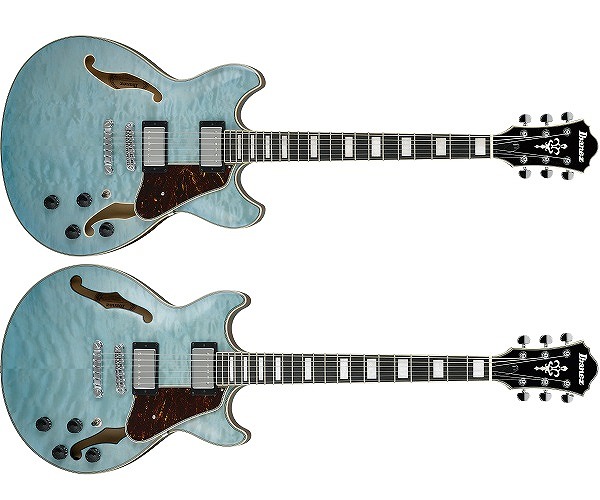 エレキギター】-Ibanez-キルテッドメイプルTOPのセミアコ上位モデル