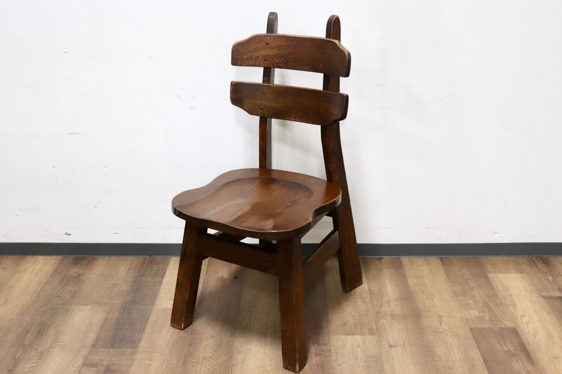 GMHH172○オランダ製 ダッチカントリー ダイニングチェア アームレス