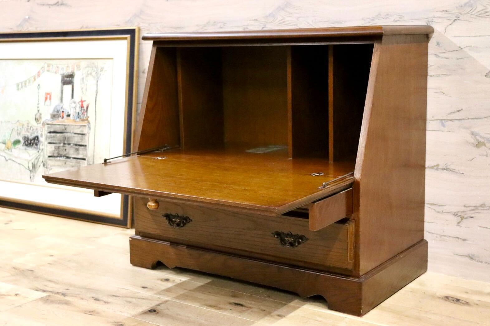 EZO』えぞ民芸家具 ライディングビューロー ライディングデスク RWwri2