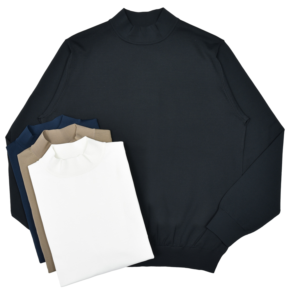 SLOANE（スローン）guji golf別注ウォッシャブルモックネックニット