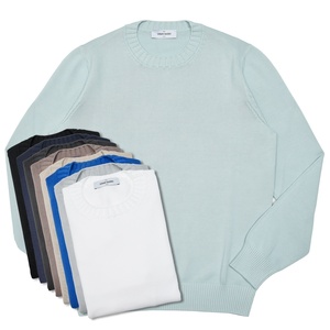 GRAN SASSO（グランサッソ）8ゲージソフトコットンクルーネックニット