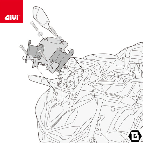 GIVI A4137A スクリーン取付キット｜KAWASAKI Z 900 対応 — GIVI専門店