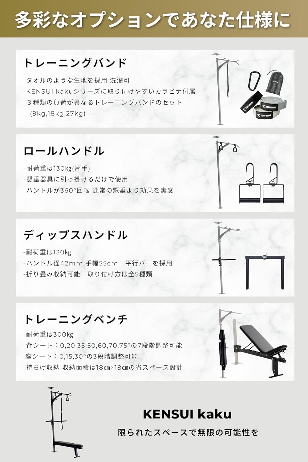 月額6,800円レンタルプラン：TEDDY WORKS KENSUI kaku model1 ブラック