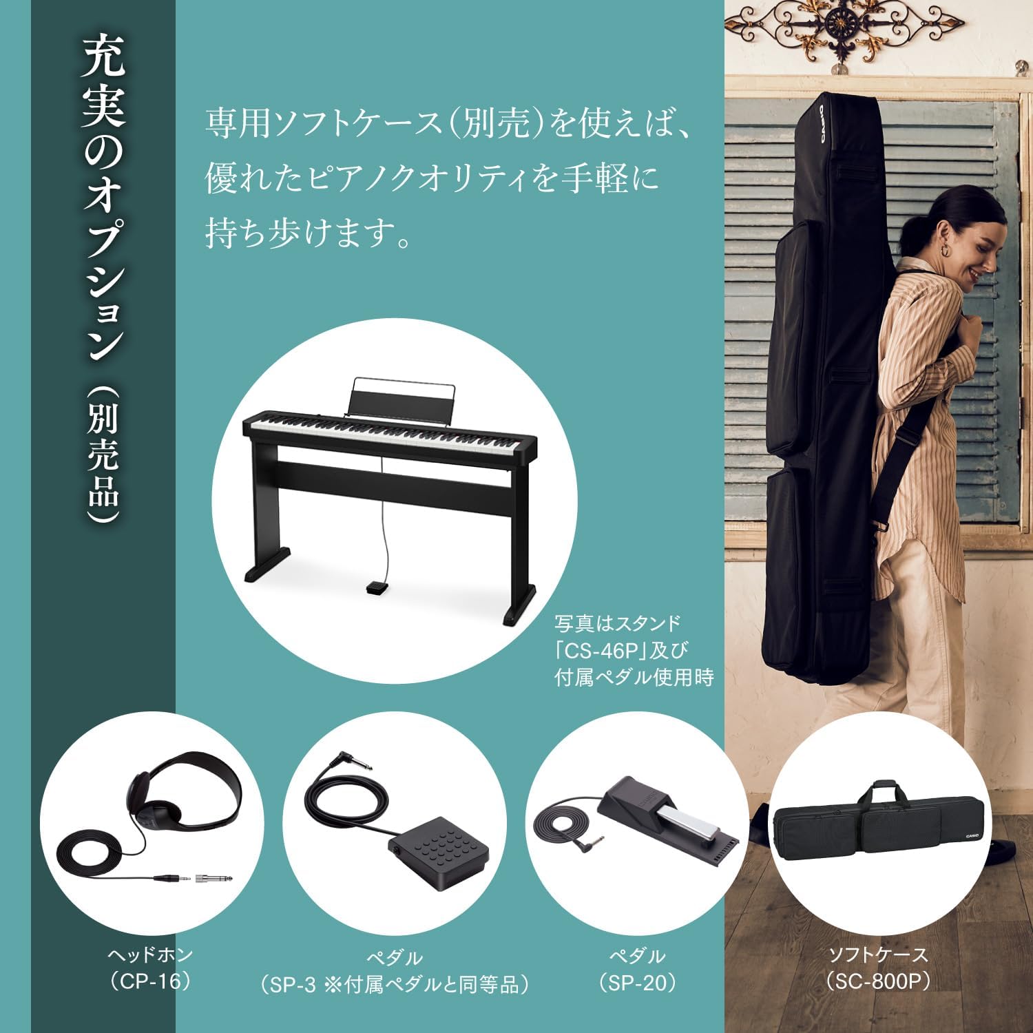 月額4,980円：CASIO 電子ピアノ CDP-S105BK ブラック – GYMGATE