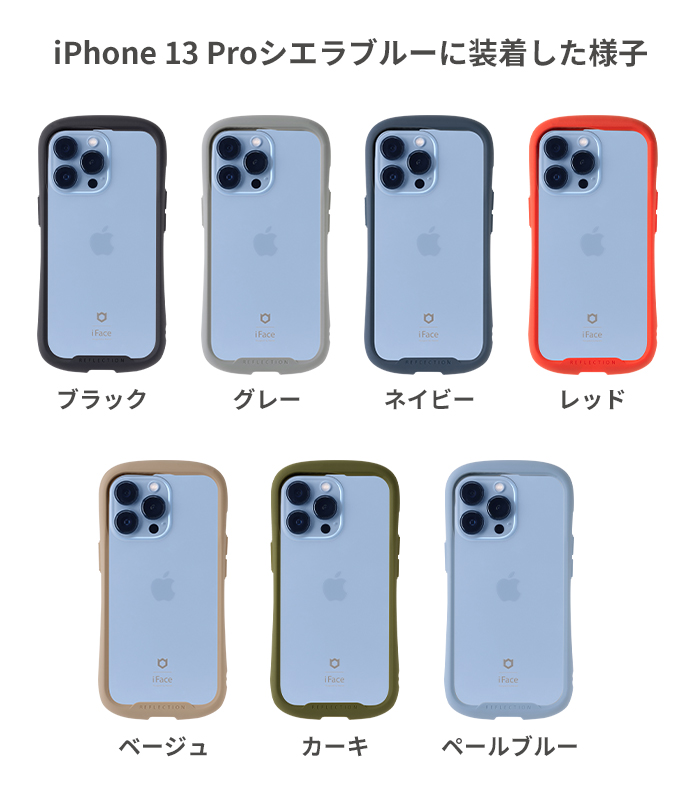 iPhone13ProシエラブルーにReflectionペールブルーを装着してみました
