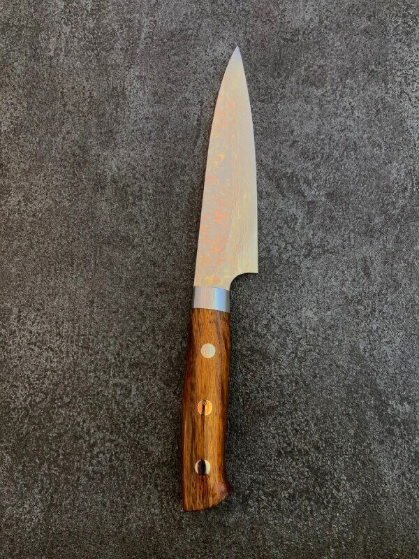 特別誂 伝統工芸士 佐治武士作品 本鍛造 佐治作 VG10 有色ダマスカス