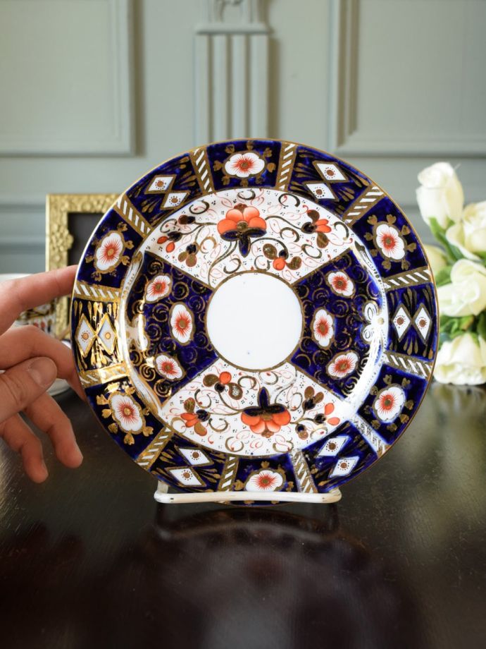 英国アンティークのおしゃれな食器、伊万里IMARIスタイルのプレート(18