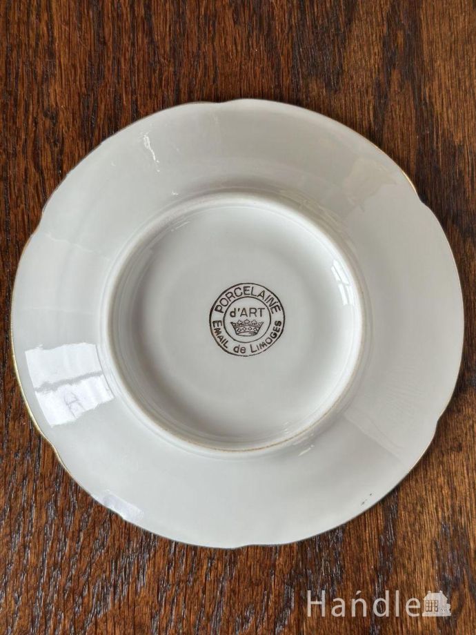 フランスから届いたアンティークプレート、リモージュのアンティーク