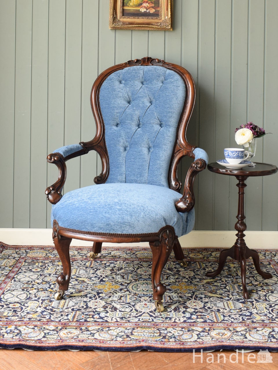 アンティーク】ソファ イギリス フランス サロンチェア 椅子