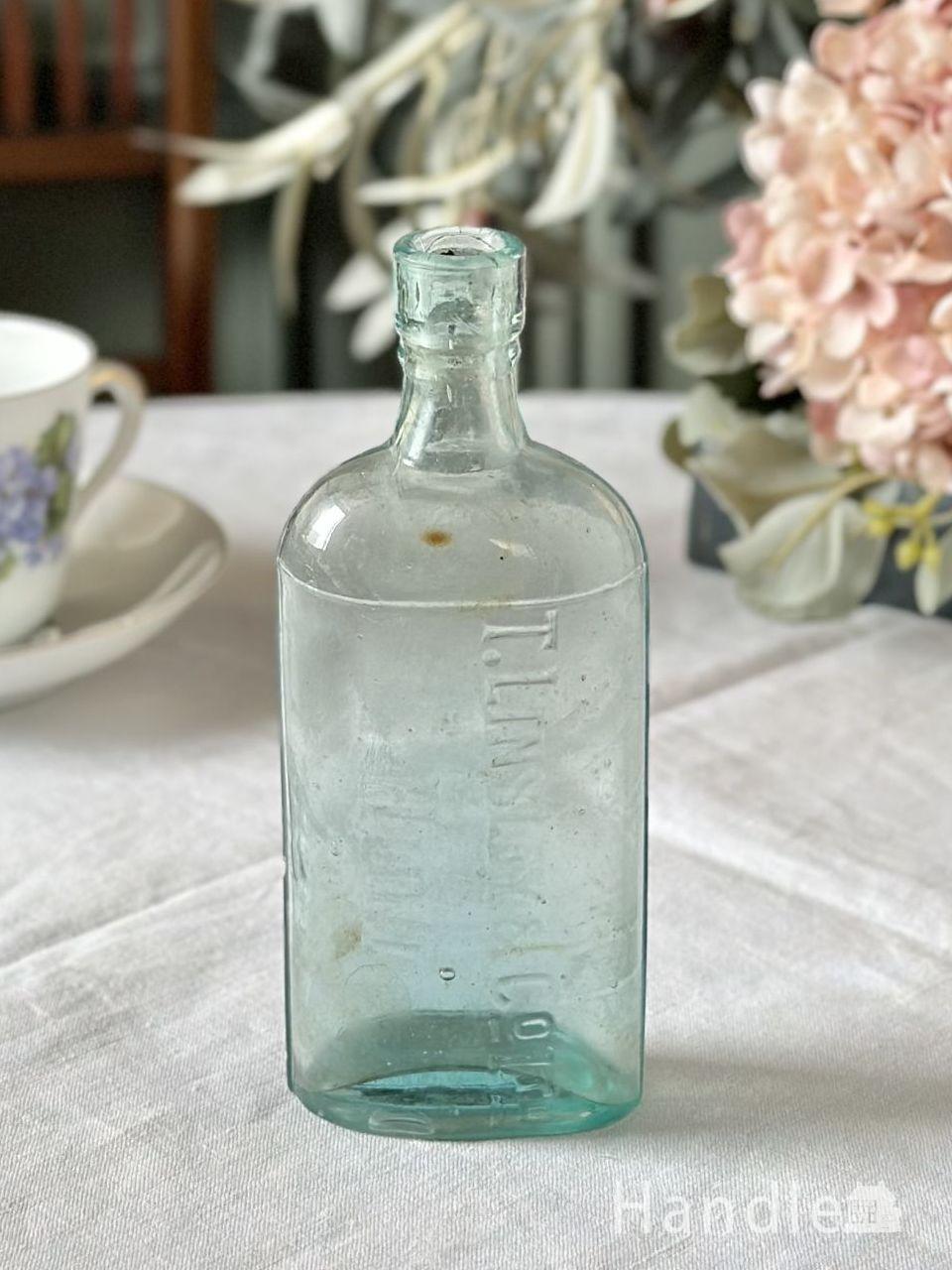 白玉ソース アンティーク ガラスボトル 大日本大阪野村吟醸 注ぎ口汚れ