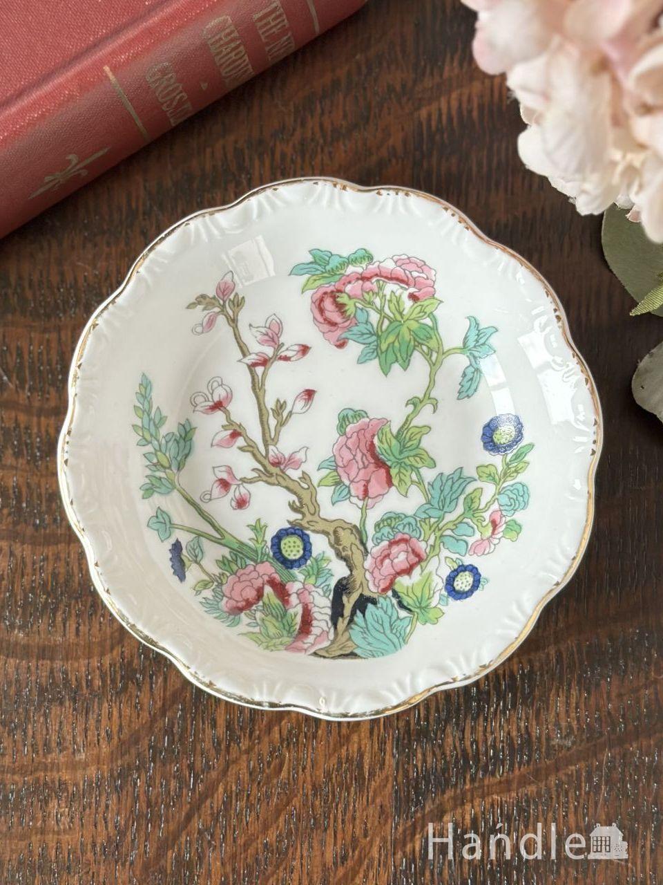 英国アンティークの小さなお皿、ロイヤルクラウンダービー（DERBY