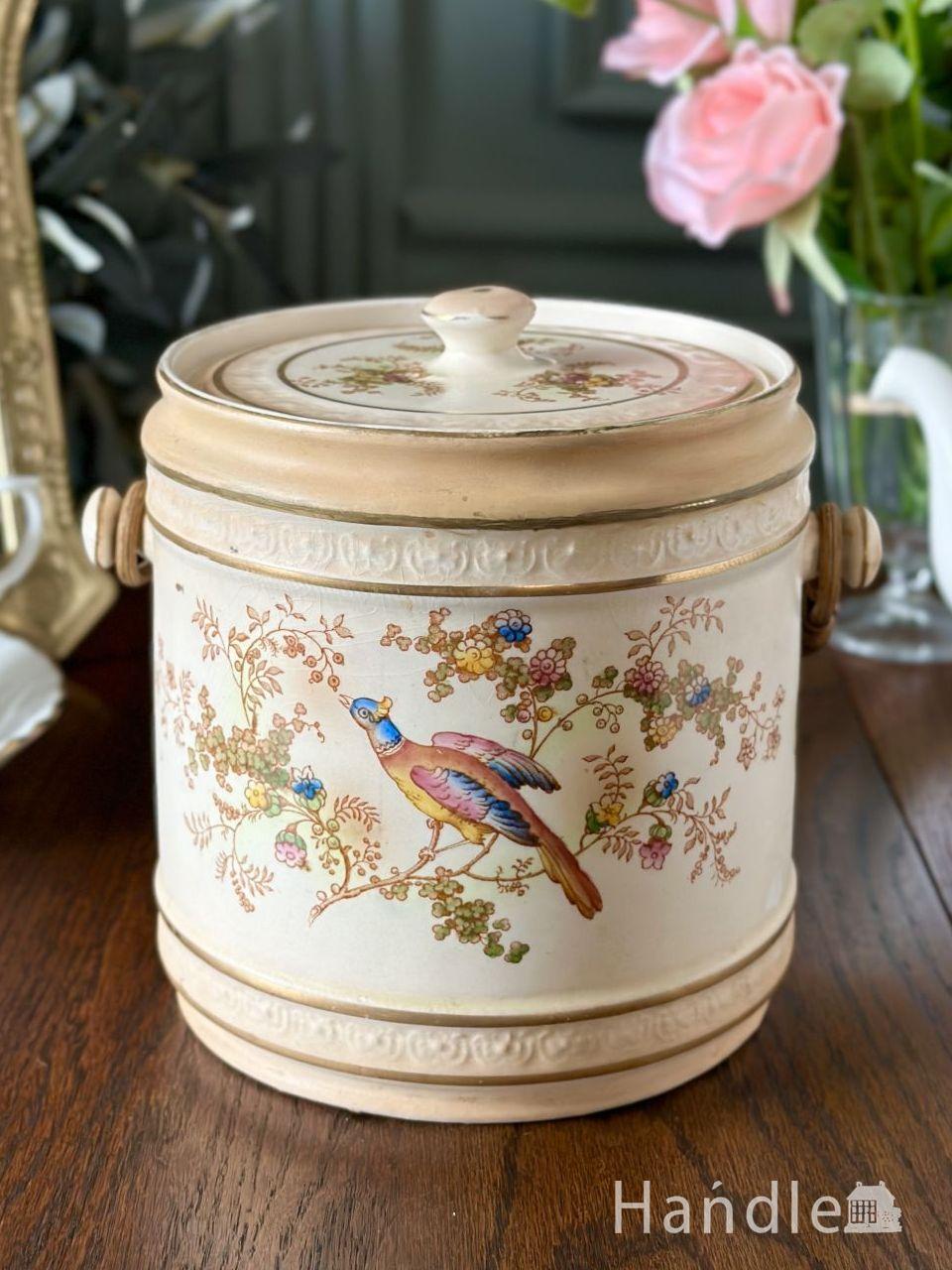 英国アンティークのビスケットバロー、クラウンデュカル（CROWN DUCAL