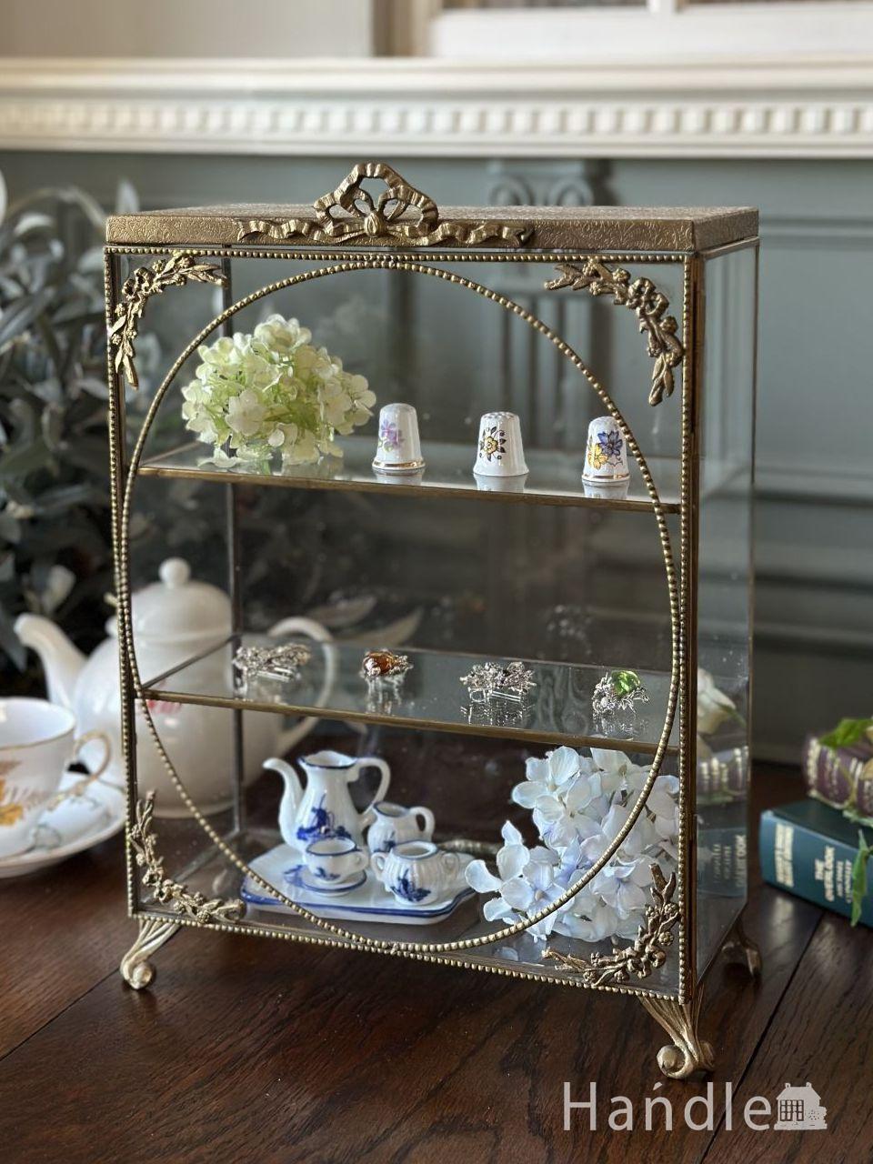 フランスアンティークガラスケース アクセサリーケース ディスプレイ