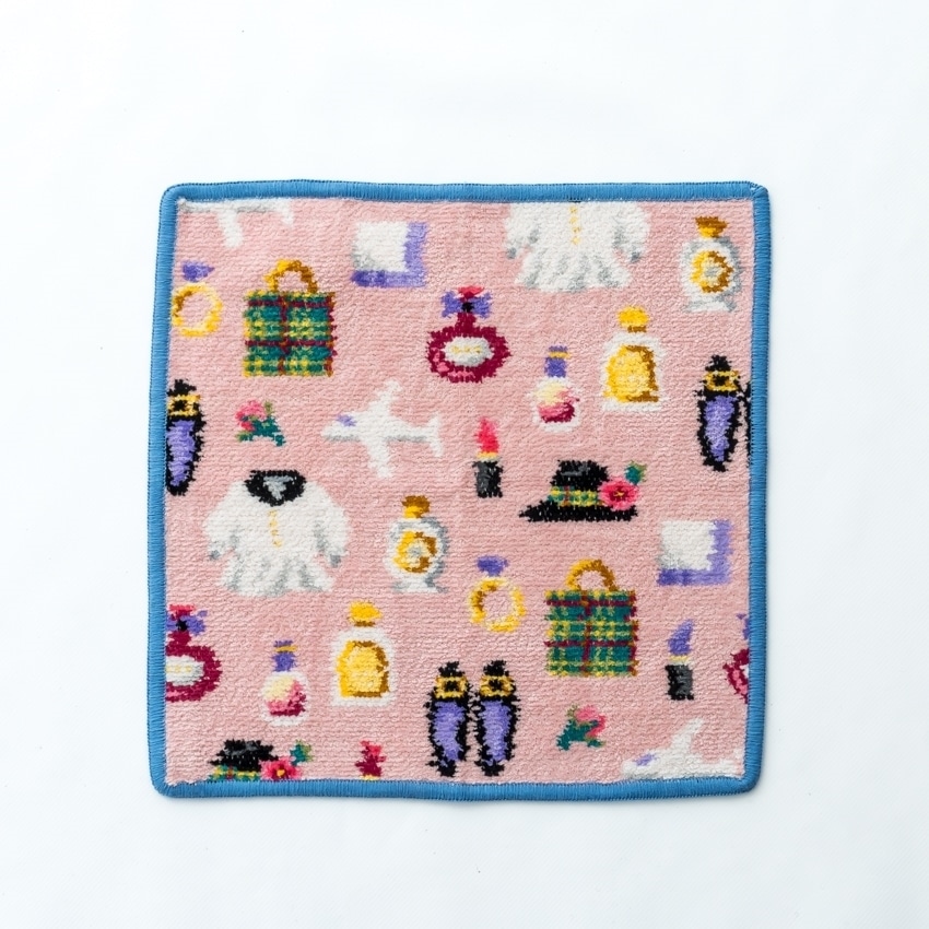 FEILER「ISETAN HANEDA SHOPPING 2 ペールピンク/アオ」(ペールピンク