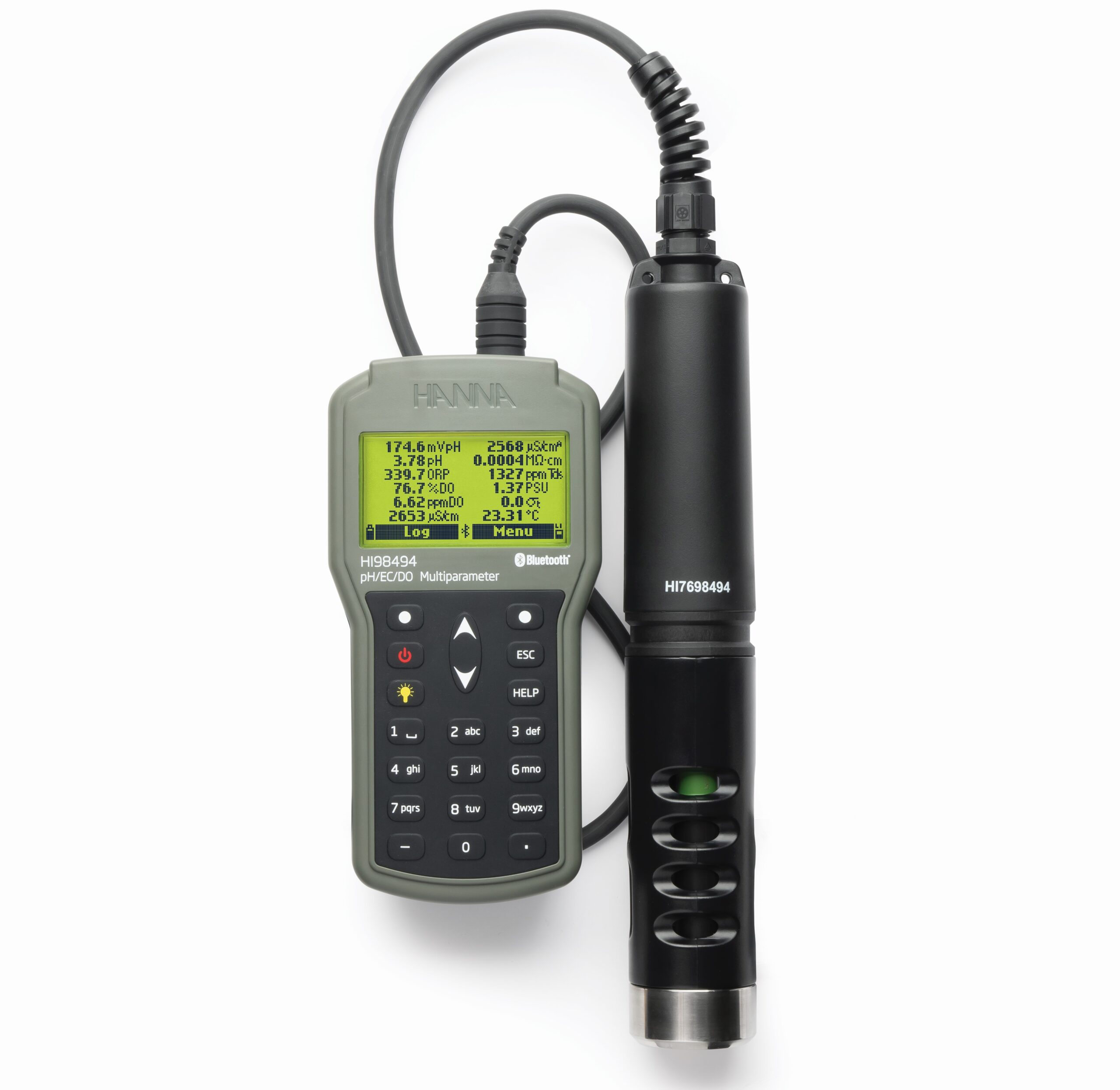 多項目水質計－pH/ORP/EC/DO(溶存酸素)－Bluetooth搭載／HI 98494pH計